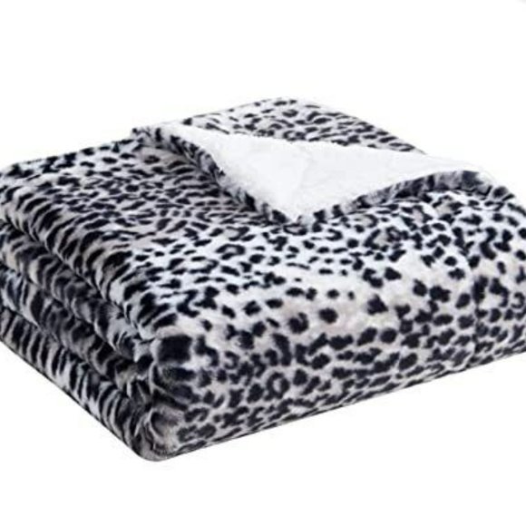 Plush Throw $2 Walmart Blankets Better Homes Snow Leopard Blanket